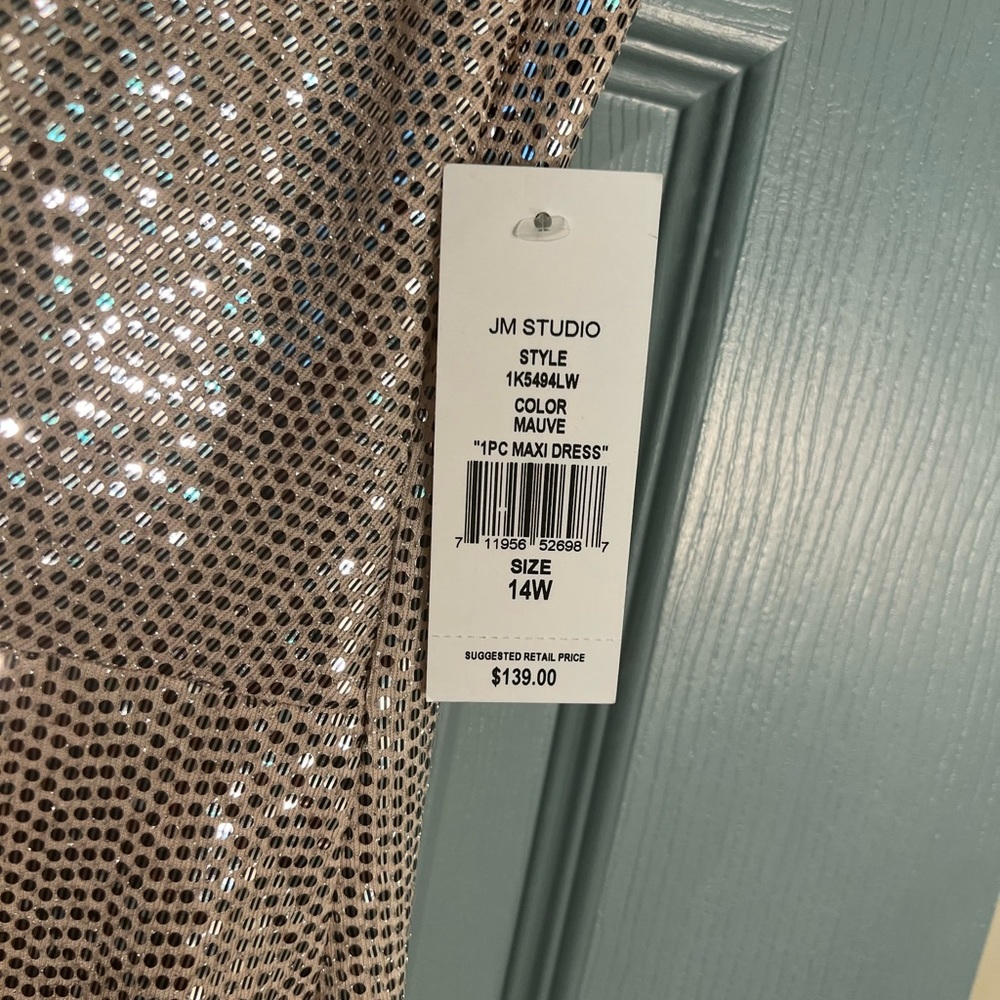 JM Studio Maxi Dress Mauve Color. - Picture 5 of 6